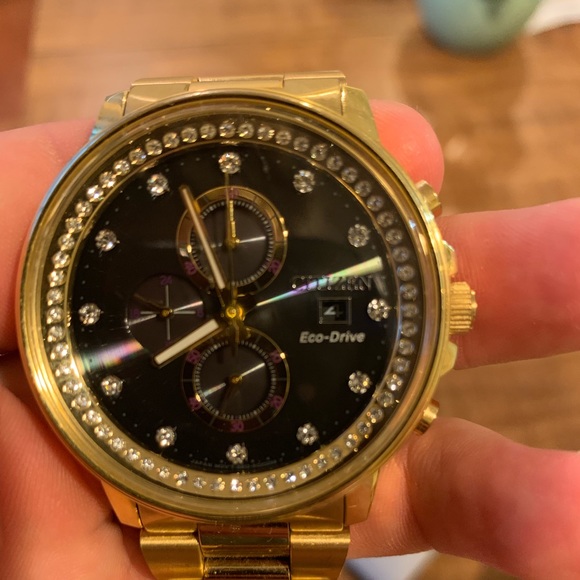 Watch gold with crystals - Picture 2 of 2